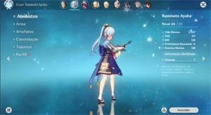 GENSHIN IMPACT- conta com ayaka Ar 16 - Epic Games