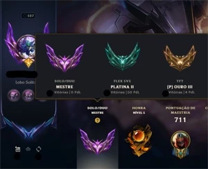 Conta Mestre/330 Skins/LvL 527 - All Champs - 501 Icones - League of Legends LOL