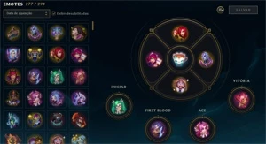 Conta Mestre/330 Skins/LvL 527 - All Champs - 501 Icones - League of Legends LOL