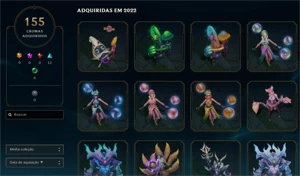 Conta Mestre/330 Skins/LvL 527 - All Champs - 501 Icones - League of Legends LOL