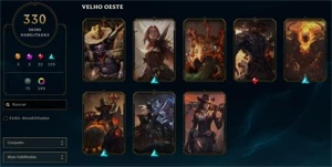 Conta Mestre/330 Skins/LvL 527 - All Champs - 501 Icones - League of Legends LOL