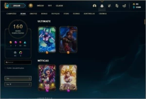 Conta Ouro 4 Com Twitch medieval + Warwick Selvagem (raras) - League of Legends LOL