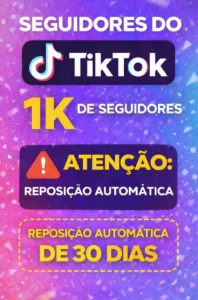 seguidores brasileiros Tik Tok alta qualidade - Redes Sociais