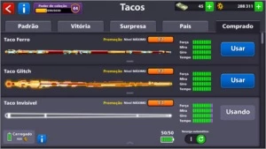 8 Ball Poll: Vendo contas miniclip com tacos Full. - Outros