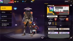 conta freefire mestre cheia de skin barata - Free Fire