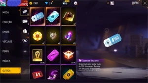 conta freefire mestre cheia de skin barata - Free Fire
