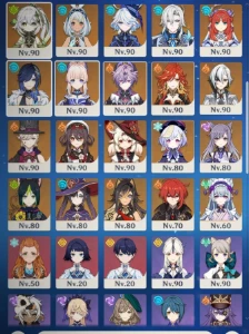 Conta Prime - Ar 60 - Full Endgame (Founder Account) - Genshin Impact