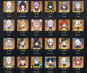 Conta Prime - Ar 60 - Full Endgame (Founder Account) - Genshin Impact