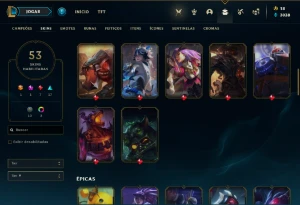 conta league of legends LOL
