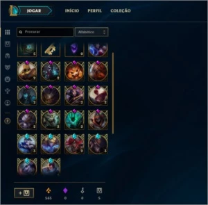 Conta de Lol - Quase todos os Champ - League of Legends