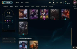 CONTA LEAGUE OF LEGENDS (OURO IV) LOL