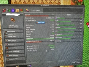 Conta top Druid lv 156 em Gentebra - Tibia