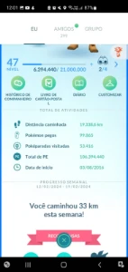 Conta Pokemon Go lvl 47