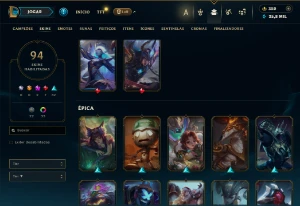 Conta De League Of Leagends/Full Acesso/94 Skins/Level 534 / - League of Legends LOL