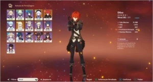 Conta Genshin Impact PS4, Dilu e Qiqi AR46