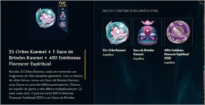 ✅25x  ORBES KANMEI + 1 SACO DE BRINDES KANMEI + 400 EMBLEMAS - League of Legends LOL