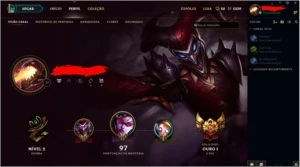 Conta League Of Legends Ouro I LOL
