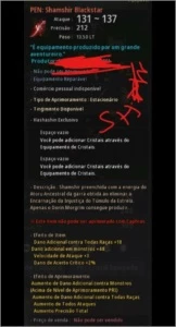 Black star Pen - Black Desert