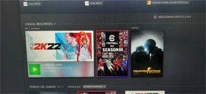 Vendo Conta Com NBA2K22+EFOOTBALL 22 STEAM