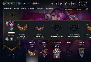 Ouro 3 com 125 Champs e 102 Skins ( SUP / MID )