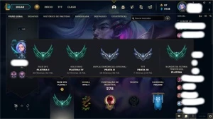 CONTA DE LOL PLATINA 4 SOLO DUO E PLATINA 1 FLEX (EX-DIMA 4) - League of Legends