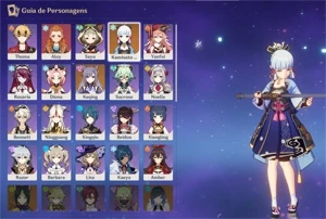CONTA COM KAMISATO AYAKA C1 XINGQIU E OUTROS, AR 34 - Genshin Impact