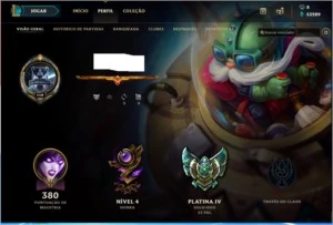 Conta lol plat 4 200+ Skina Pax sivir e corki ovni - League of Legends