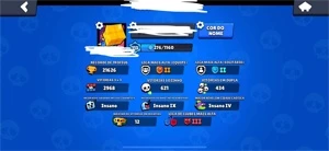 Conta Brawl Stars LVL113 56 Brawlers 19 Skins 21k