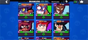 Conta Brawl Stars LVL113 56 Brawlers 19 Skins 21k