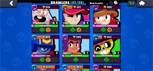 Conta Brawl Stars LVL113 56 Brawlers 19 Skins 21k