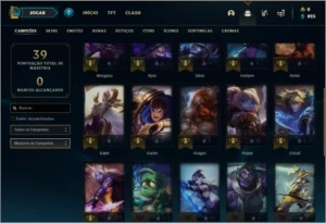 Conta ouro 4 baratinha com 5 skins e 26 champs - League of Legends LOL