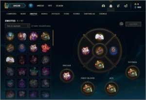 Conta ouro 4 baratinha com 5 skins e 26 champs - League of Legends LOL