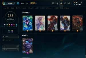 Unranked com TODOS os Champs e 233 Skins ( MAIN SUP ) - League of Legends LOL