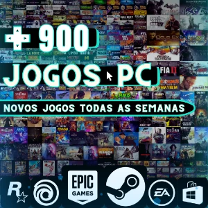 Super Pack +900 Jogos Originais | Steam e Epic | Promoção ⭐