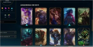 CONTA LOL DIAMANTE 4 - 52 skins - 61 campeões. - League of Legends