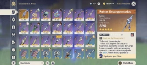 Conta Flins + Bis + Columbina Ar 47 - Genshin Impact