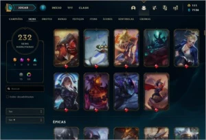 Conta ouro lol 230+ skins - League of Legends