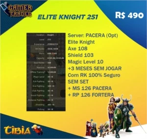 ELITE KNIGHT LEVEL 251 - PACERA - Tibia