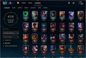 Conta diamante 2, 112 Campeões, 61 skins - League of Legends LOL