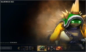 Conta com Rammus REI + 762 skins  + skins valorant - League of Legends LOL