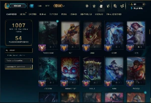 Diamante com TODOS os Champs e 223 Skins +12 Vitoriosas - League of Legends LOL