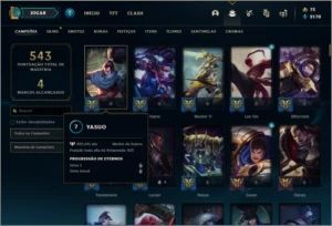 Conta Unranked com TODOS OS CHAMPS e 108 skins - League of Legends LOL