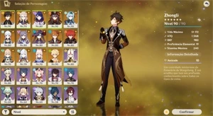 13 PERSONAGENS 5* - Genshin Impact