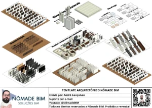 Template Arquitetônico REVIT + Biblioteca de Famílias 23GB