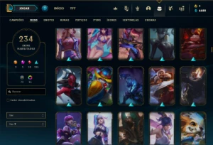 Conta prata 2 com TODOS os champs e 234 Skins ( MAIN ADC ) - League of Legends LOL
