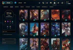 Conta prata 2 com TODOS os champs e 234 Skins ( MAIN ADC ) - League of Legends LOL