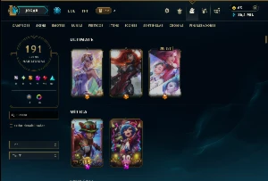 Ouro 4 com TODOS os Champs e 191 Skins ( ADC / SUP / MID ) - League of Legends LOL