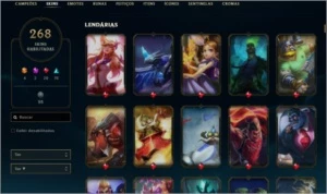 CONTA LOL 268 SKINS PLATINA MMR ALTÍSSIMO - League of Legends