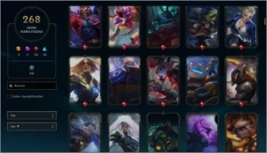 CONTA LOL 268 SKINS PLATINA MMR ALTÍSSIMO - League of Legends