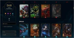 CONTA LOL 268 SKINS PLATINA MMR ALTÍSSIMO - League of Legends